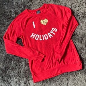 I ❤️ Holidays Red Sweatshirt, Medium